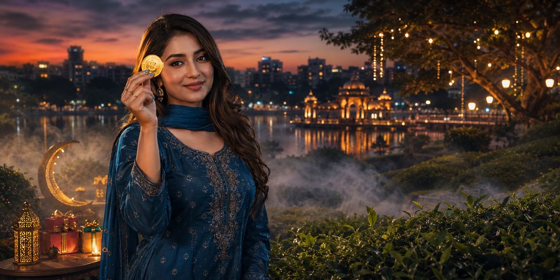 ঢাকায় সালোয়ার কামিজ পরিহিত নারী মোবাইলে 22777 বিনোদন উপভোগ করছেন
